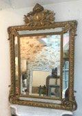 beautiful french antique gilded mirror